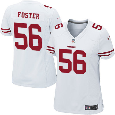 Nike 49ers #56 Reuben Foster White Women's Stitched NFL Elite Jersey Nike 49ers #56 Reuben Foster White Women's Stitched NFL Elite Jersey
