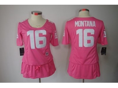 Womens NEW San Francisco 49ers 16 Montana Elite breast Cancer Awareness Pink Jerseys Womens NEW San Francisco 49ers 16 Montana Elite breast Cancer Awareness Pink Jerseys