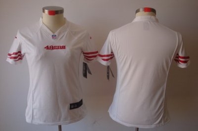 Women NEW San Francisco 49ers Blank White Jerseys Women NEW San Francisco 49ers Blank White Jerseys