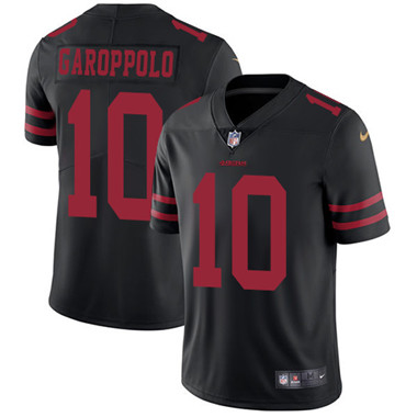 Nike 49ers #10 Jimmy Garoppolo Black Alternate Youth Stitched NFL Vapor Untouchable Limited Jersey Nike 49ers #10 Jimmy Garoppolo Black Alternate Youth Stitched NFL Vapor Untouchable Limited Jersey