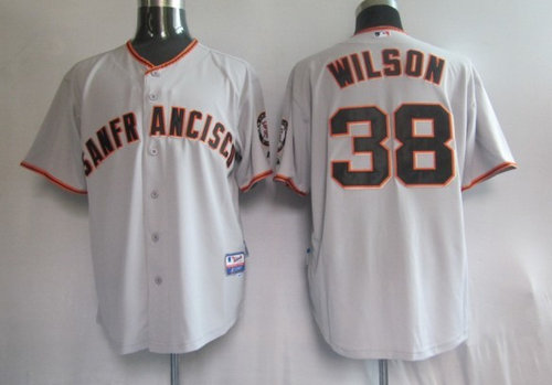 Jerseys San Francisco Giants 38# Wilson Grey Jerseys San Francisco Giants 38# Wilson Grey