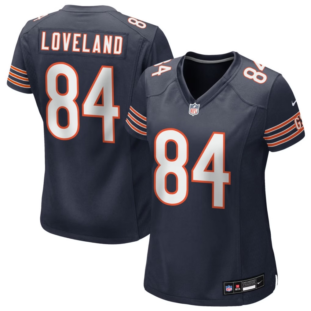 Women Chicago Bears #84 Colston Loveland Navy F.U.S.E. Vapor Untouchable Limited Stitched Football Jersey