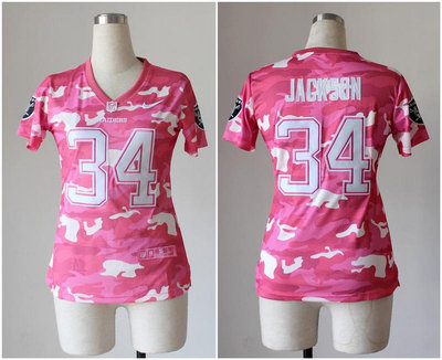 NEW women nfl jerseys Oakland Raiders 34 Bo Jackson pink(fashion camo) NEW women nfl jerseys Oakland Raiders 34 Bo Jackson pink(fashion camo)