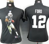 Women Nike Oakland Raiders 12 Ford Black Portrait Fashion Game Jerseys Women Nike Oakland Raiders 12 Ford Black Portrait Fashion Game Jerseys