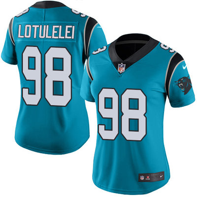 Nike Panthers #98 Star Lotulelei Blue Alternate Women's Stitched NFL Vapor Untouchable Limited Jersey Nike Panthers #98 Star Lotulelei Blue Alternate Women's Stitched NFL Vapor Untouchable Limited Jersey