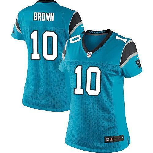 Nike Panthers #10 Corey Brown Blue Alternate Women's Stitched NFL Elite Jersey Nike Panthers #10 Corey Brown Blue Alternate Women's Stitched NFL Elite Jersey