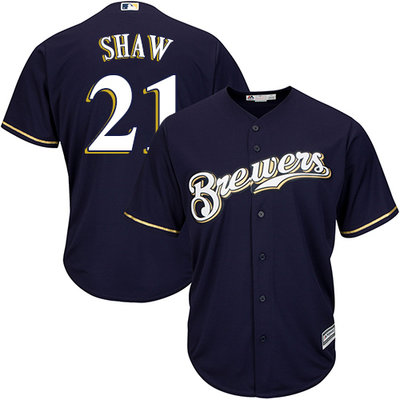 Brewers #21 Travis Shaw Navy blue Cool Base Stitched Youth MLB Jersey Brewers #21 Travis Shaw Navy blue Cool Base Stitched Youth MLB Jersey