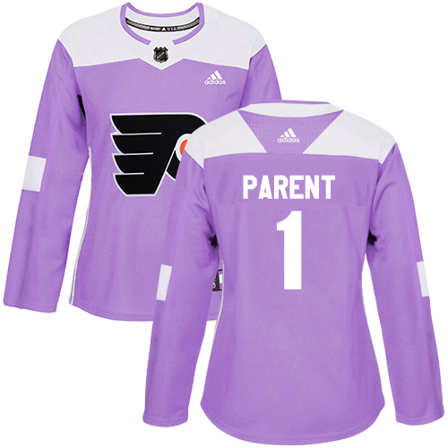 Adidas Flyers #1 Bernie Parent Purple Authentic Fights Cancer Women's Stitched NHL Jersey Adidas Flyers #1 Bernie Parent Purple Authentic Fights Cancer Women's Stitched NHL Jersey