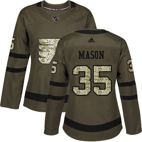 Adidas Flyers #35 Steve Mason Green Salute to Service Women's Stitched NHL Jersey Adidas Flyers #35 Steve Mason Green Salute to Service Women's Stitched NHL Jersey