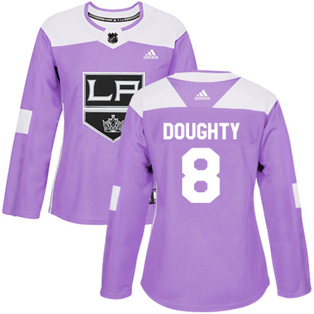Adidas Kings #8 Drew Doughty Purple Authentic Fights Cancer Women's Stitched NHL Jersey Adidas Kings #8 Drew Doughty Purple Authentic Fights Cancer Women's Stitched NHL Jersey
